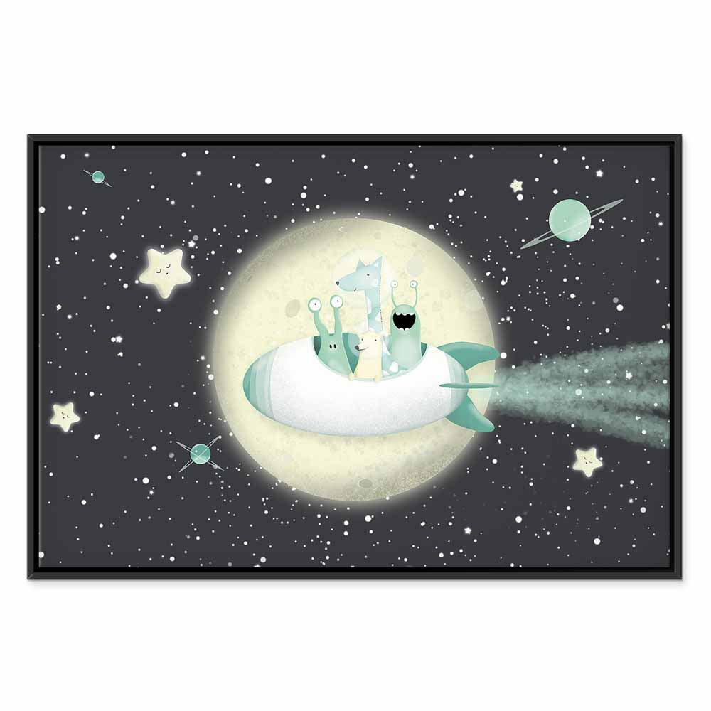 Rocket Crew Space Canvas Print
