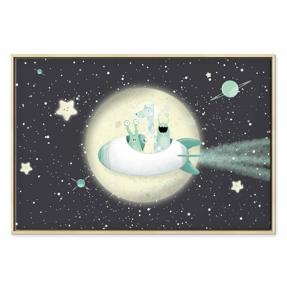 Rocket Crew Space Canvas Print