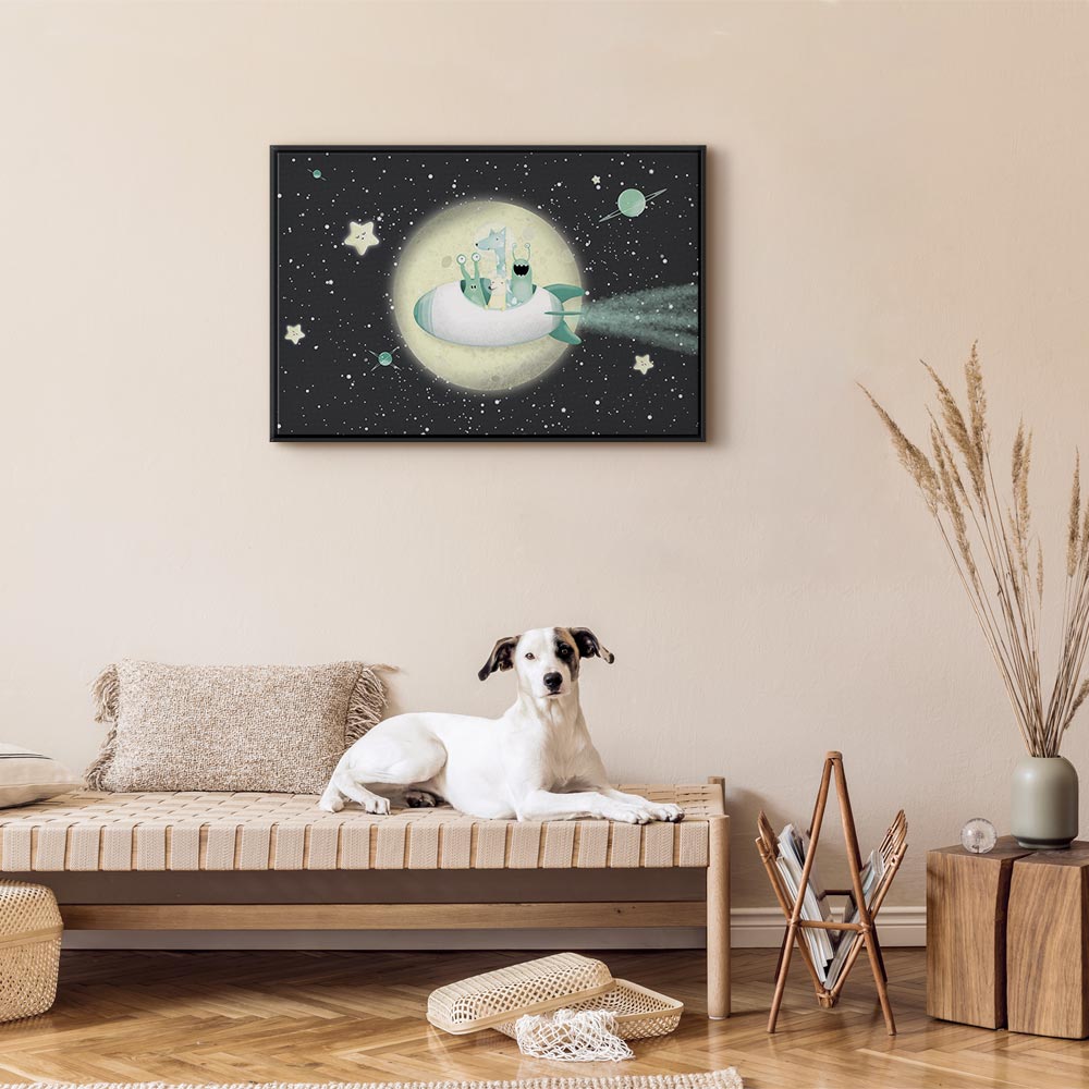 Rocket Crew Space Canvas Print