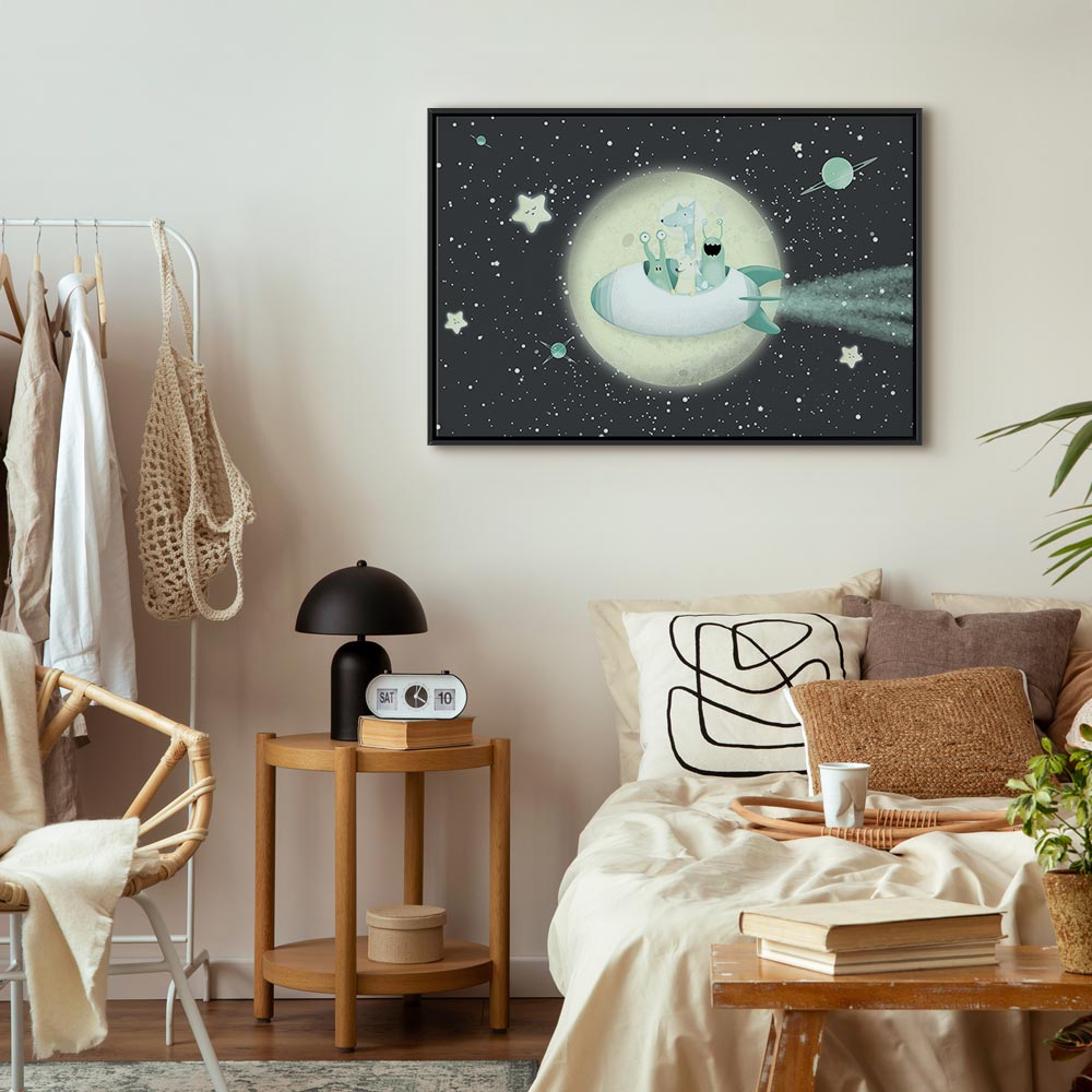 Rocket Crew Space Canvas Print