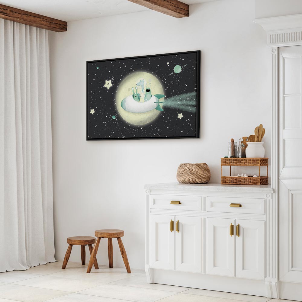 Rocket Crew Space Canvas Print