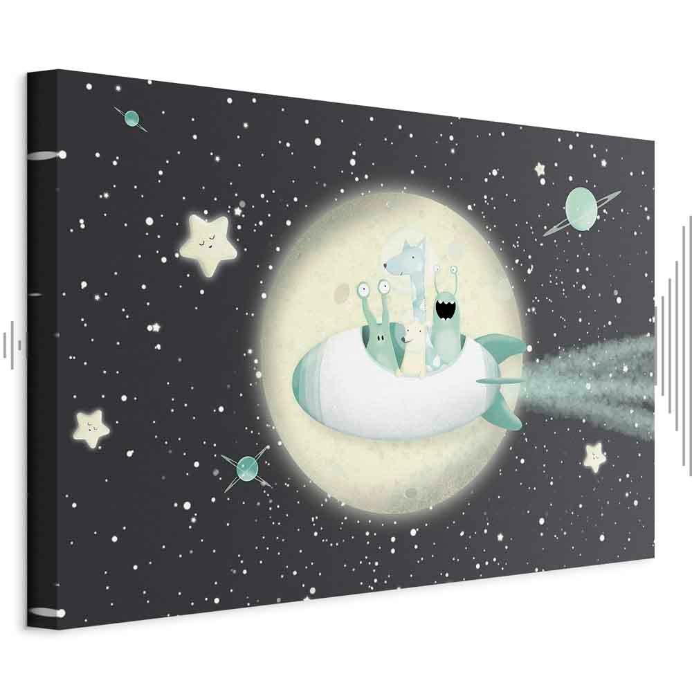 Rocket Crew Space Canvas Print