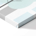 Colorful Town Skyline Wide Canvas Print