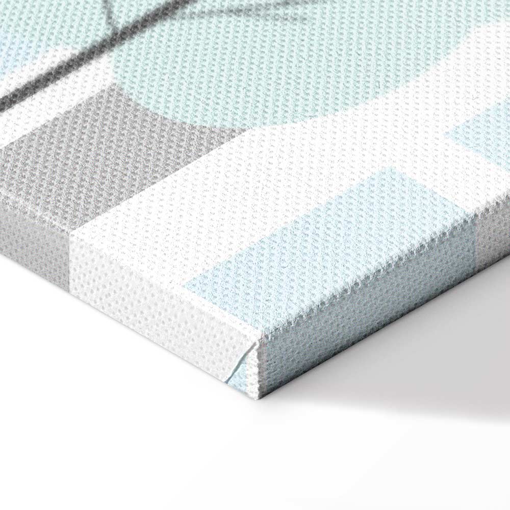 Colorful Town Skyline Wide Canvas Print