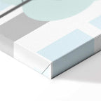 Colorful Town Skyline Wide Canvas Print