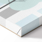 Colorful Town Skyline Wide Canvas Print