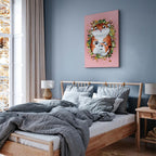 Tigger on Grass Cartoon Vertical Canvas Print