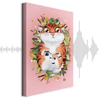 Tigger on Grass Cartoon Vertical Canvas Print