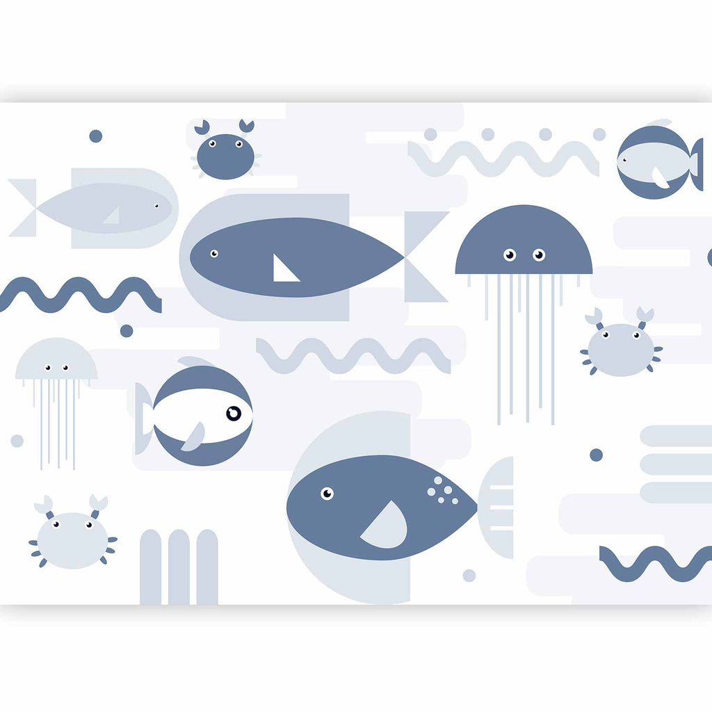 Wall Mural: Minimalist Ocean for Kids