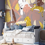 Cheetahs Jungle Landscape Wall Mural