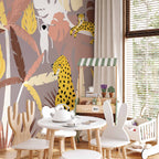 Cheetahs Jungle Landscape Wall Mural