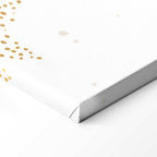 Moon Phases Galaxy Yellow Canvas Print