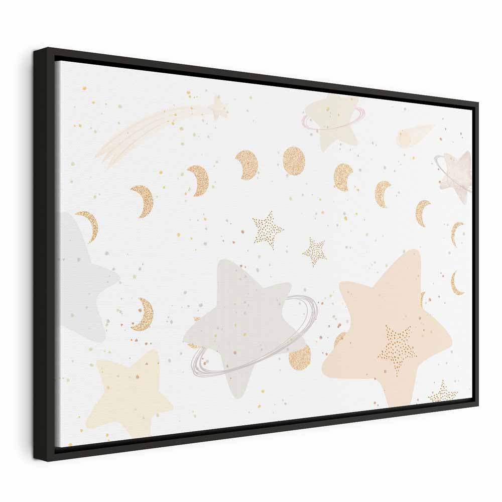 Canvas Print - Fairy-Tale Galaxy with Moon Phases