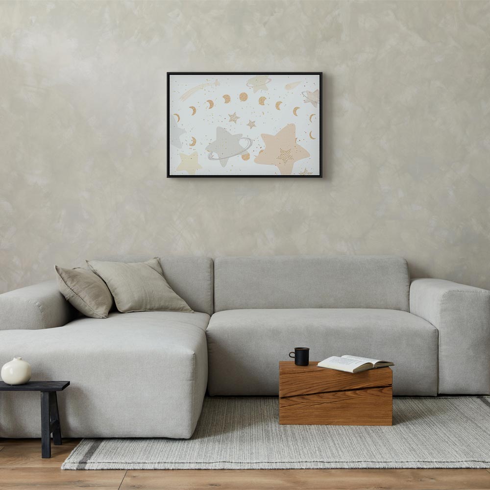 Canvas Print - Fairy-Tale Galaxy with Moon Phases