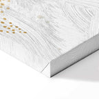 Moon Phases Galaxy Yellow Canvas Print