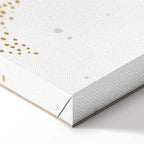 Moon Phases Galaxy Yellow Canvas Print