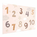 Falling Snow Numbers Kids Poster