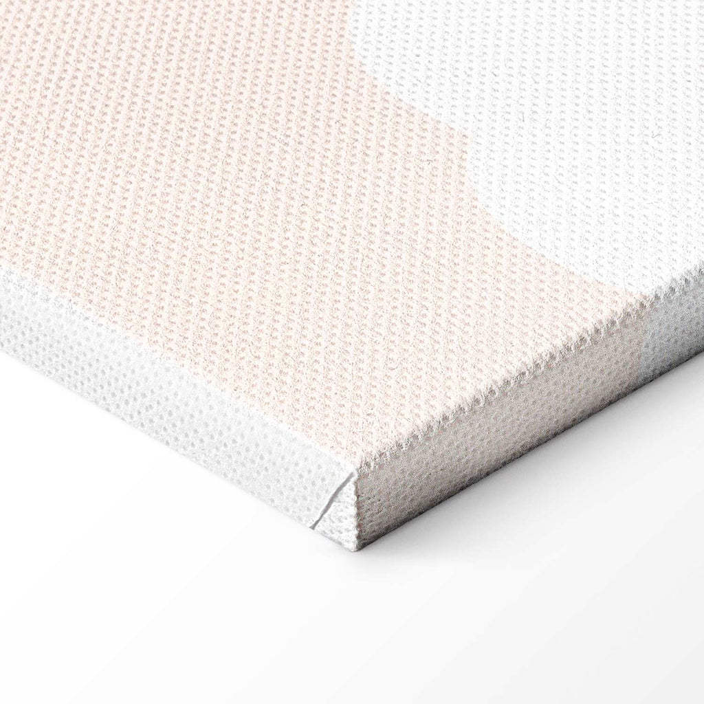 Jumping Numbers Beige Brown Canvas Print