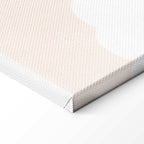 Jumping Numbers Beige Brown Canvas Print