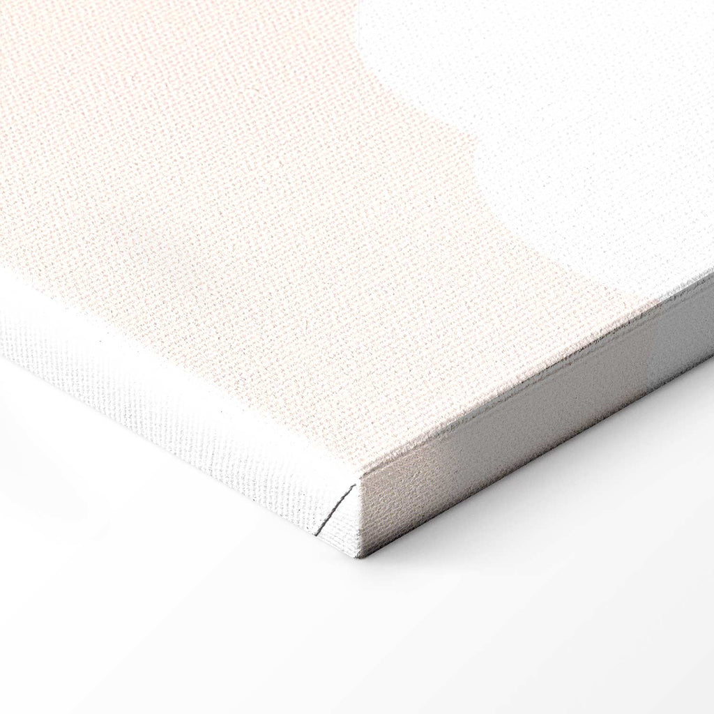 Jumping Numbers Beige Brown Canvas Print