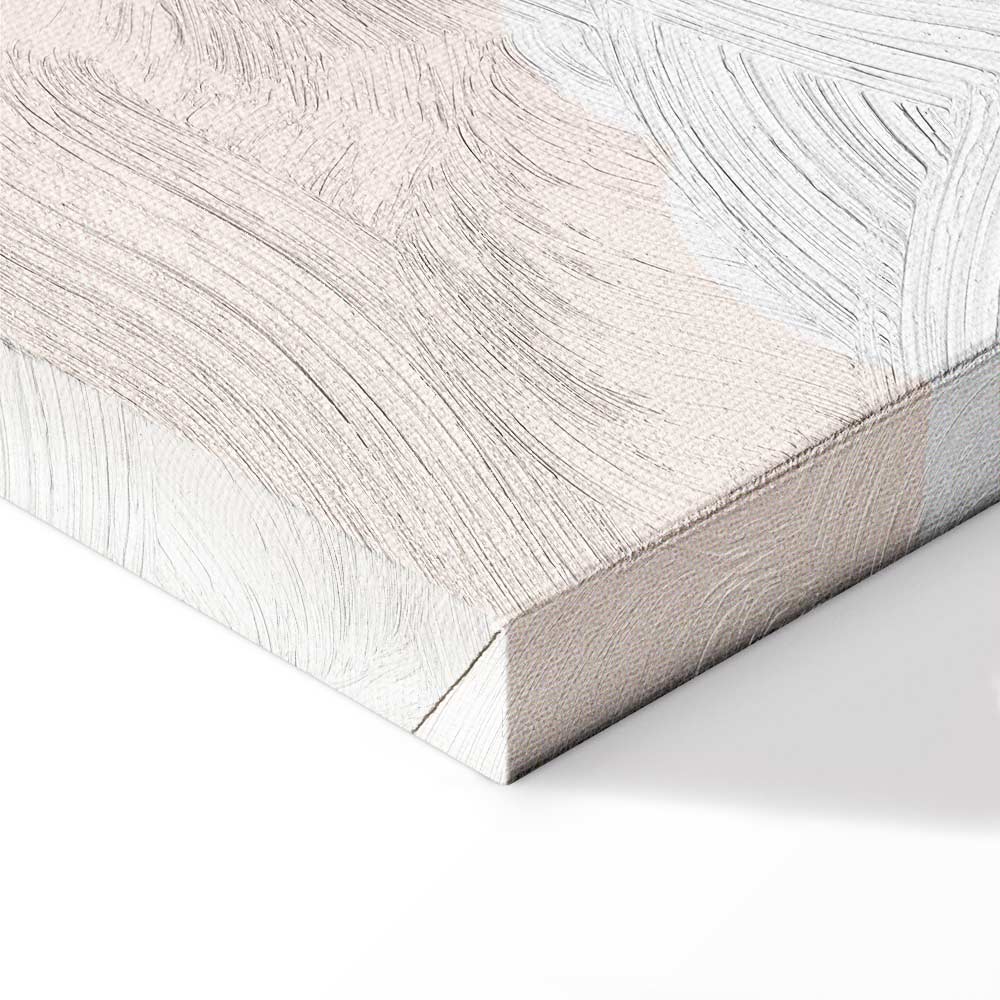 Jumping Numbers Beige Brown Canvas Print