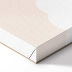 Jumping Numbers Beige Brown Canvas Print