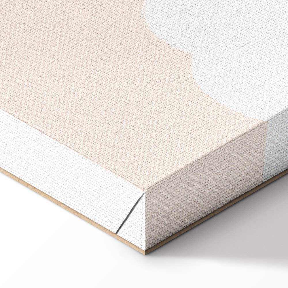 Jumping Numbers Beige Brown Canvas Print