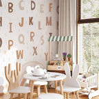 Soft Color Alphabet Wall Mural