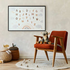 Muted Alphabet Letters Poster