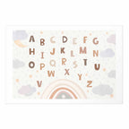 Muted Alphabet Letters Poster