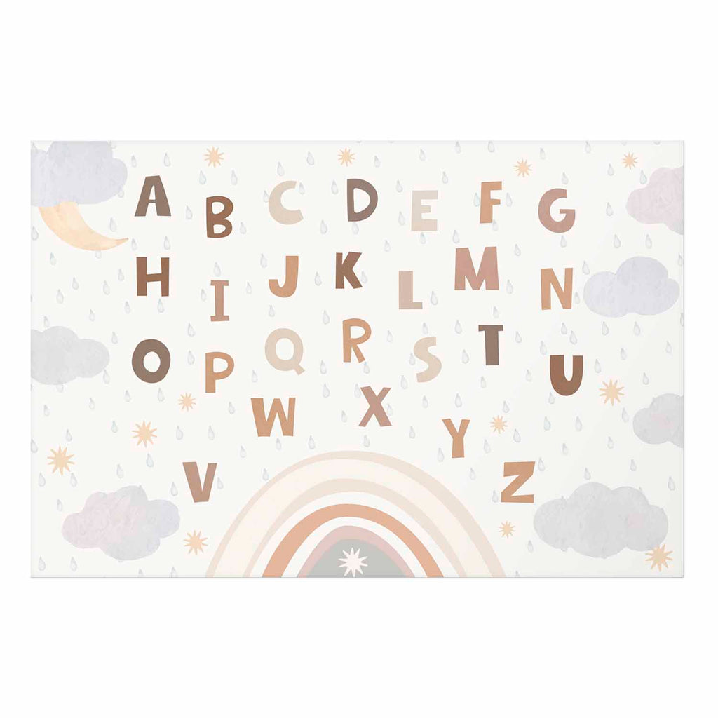 Muted Alphabet Letters Poster