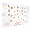 Muted Alphabet Letters Poster