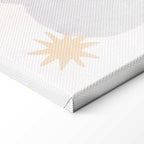 Rainbow Alphabet Clouds Kids Canvas Print