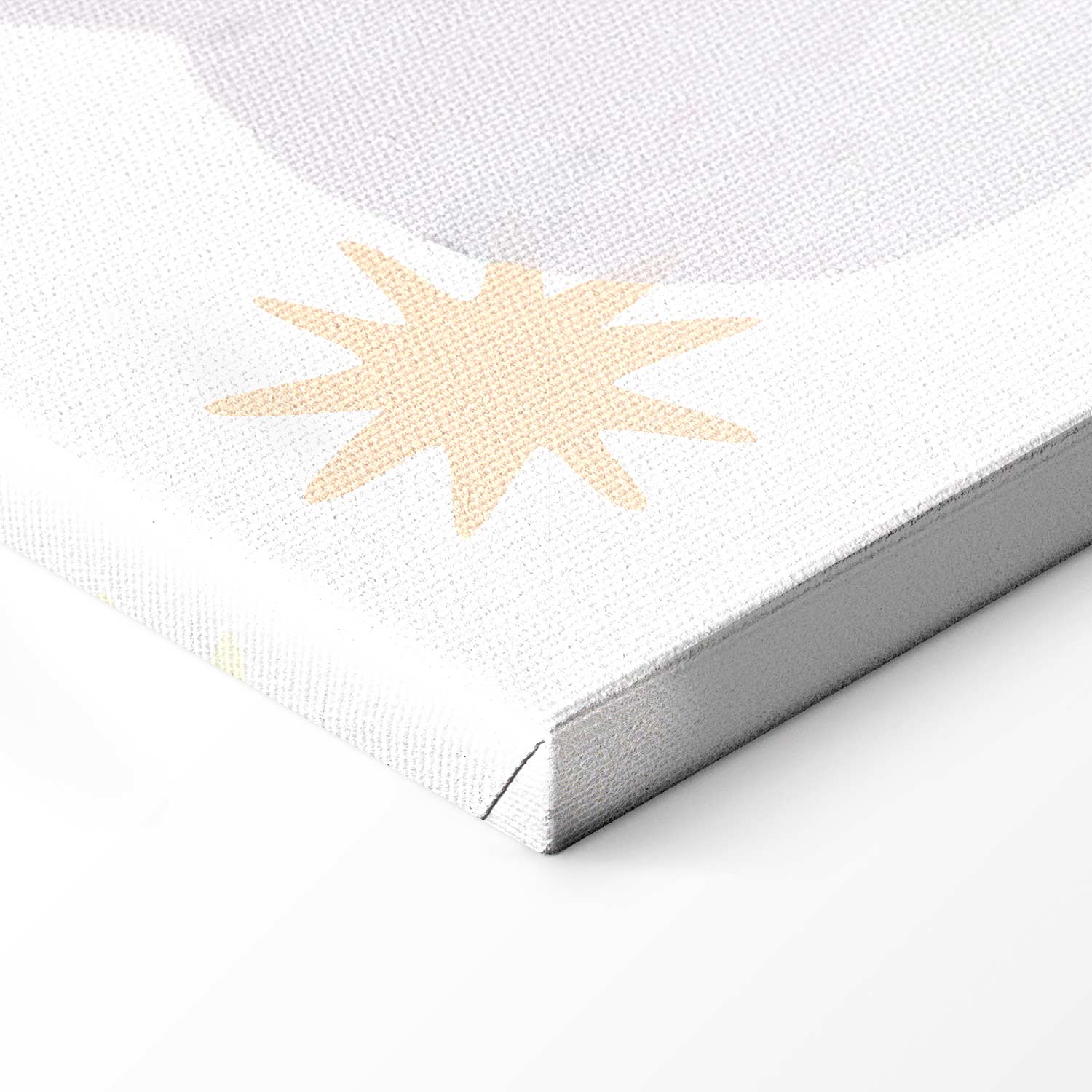 Rainbow Alphabet Clouds Kids Canvas Print