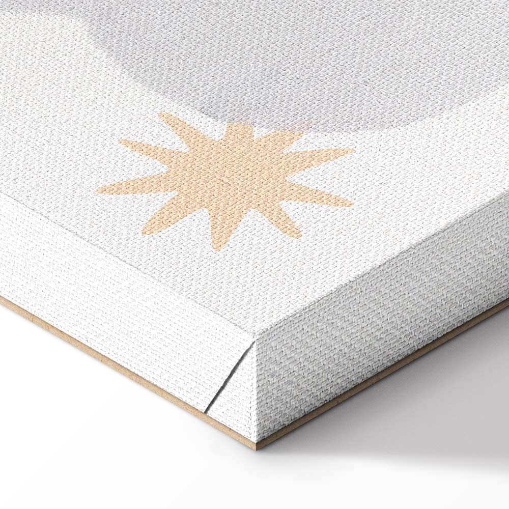 Rainbow Alphabet Clouds Kids Canvas Print