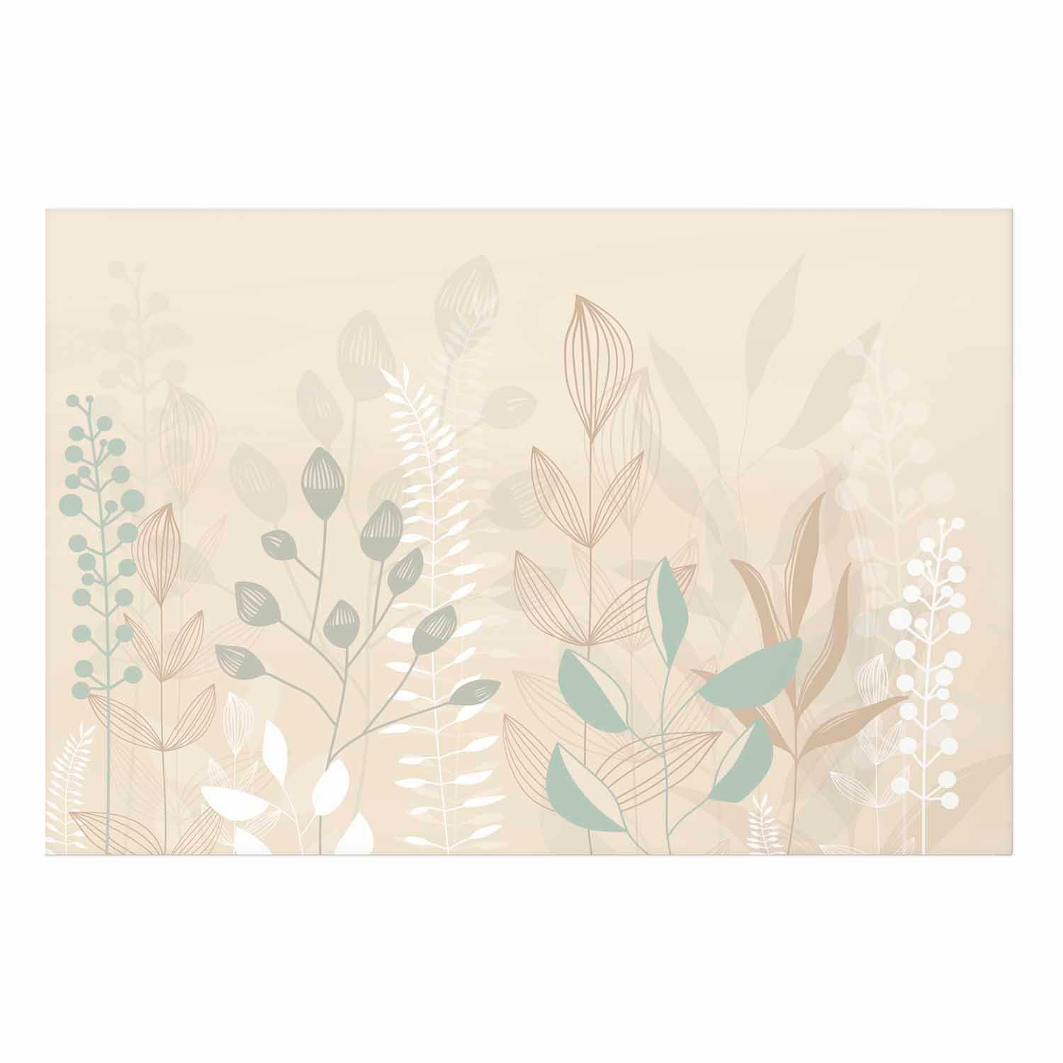 Pastel Beige Meadow Nature Poster