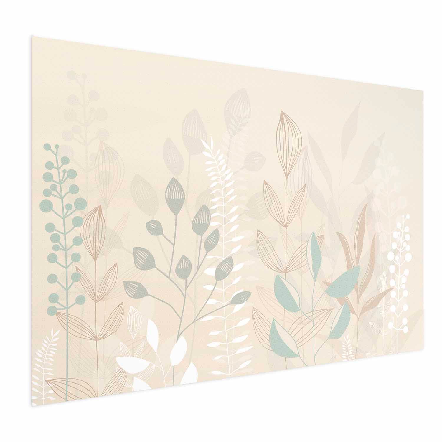 Pastel Beige Meadow Nature Poster
