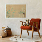 Bird on a Meadow Nature Poster