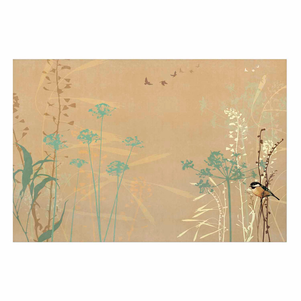 Bird on a Meadow Nature Poster