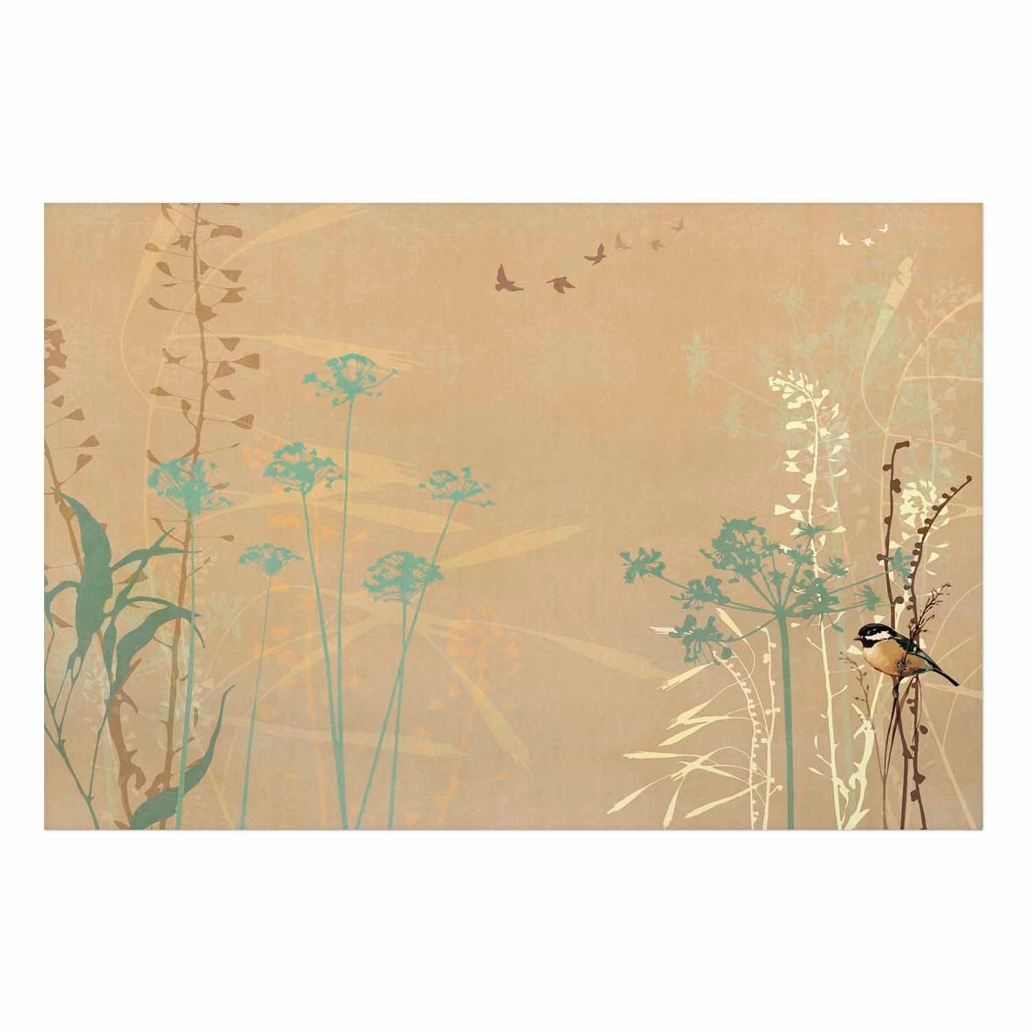 Bird on a Meadow Nature Poster