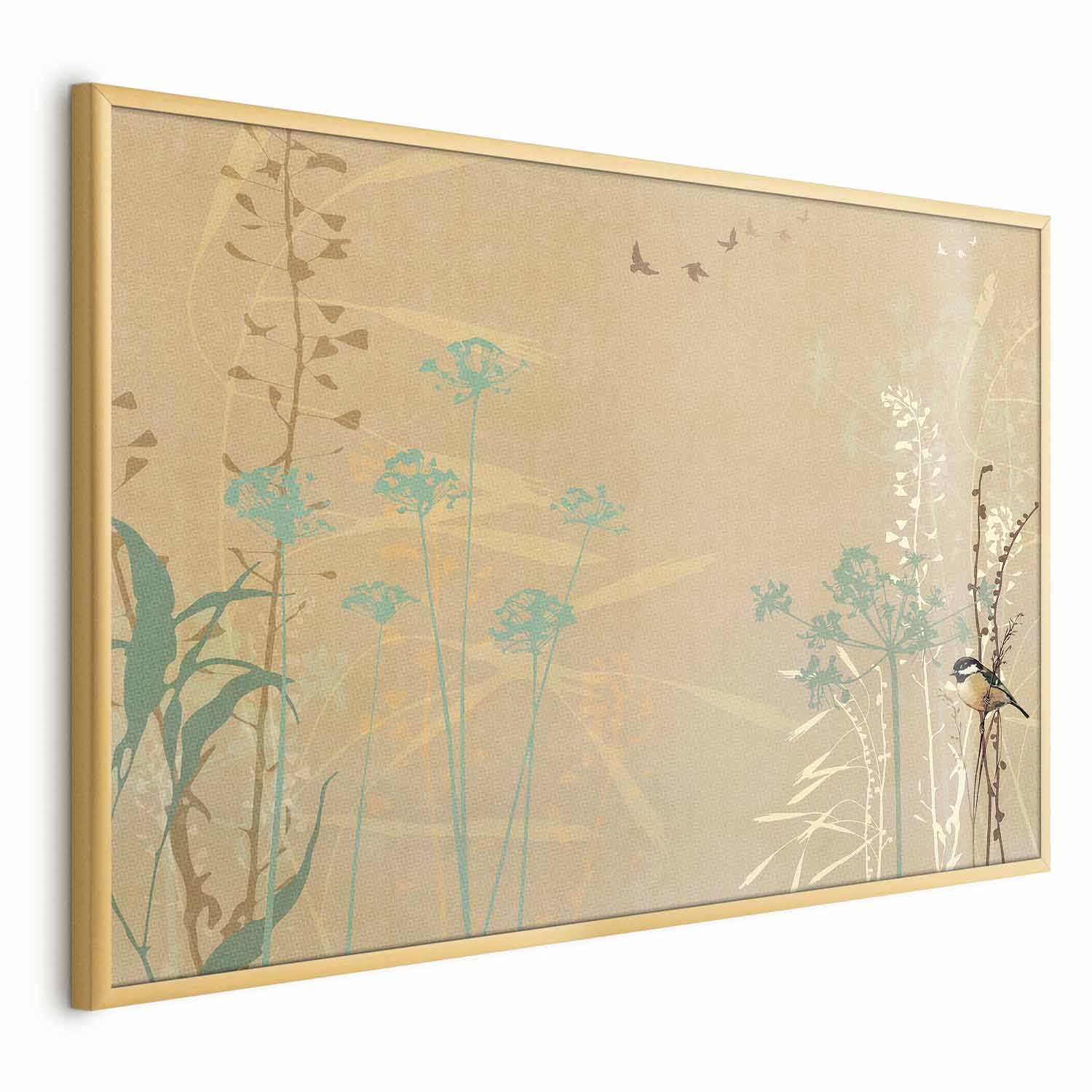 Bird on a Meadow Nature Poster