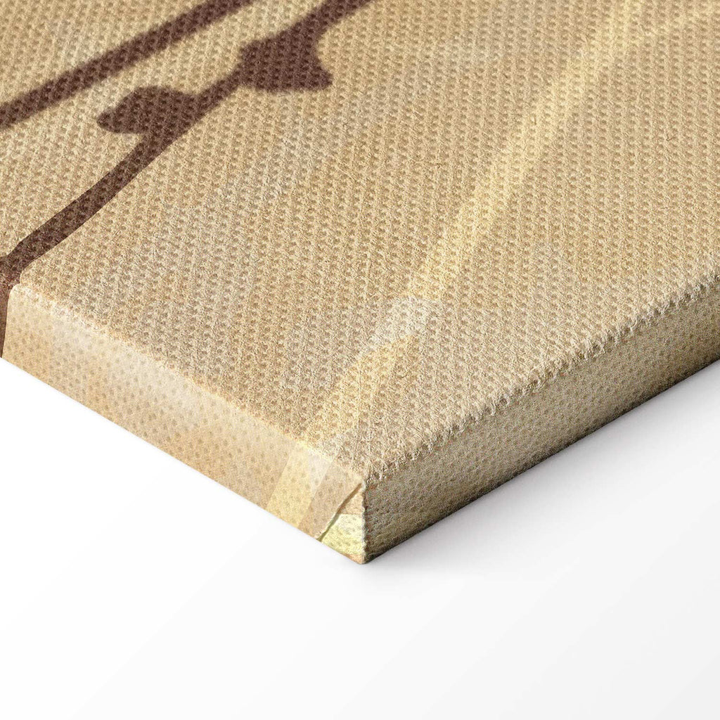 Tiny Bird in Golden Grass Canvas Print