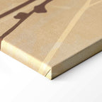 Tiny Bird in Golden Grass Canvas Print