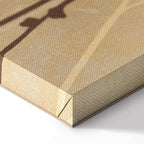 Tiny Bird in Golden Grass Canvas Print