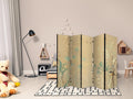 Tiny Bird Sunset Grasses 5-Panel Room Divider