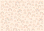Pastellfarbenes Regenbogen-Wandbild für Kinder