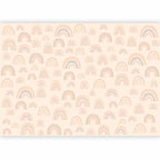 Pastellfarbenes Regenbogen-Wandbild für Kinder