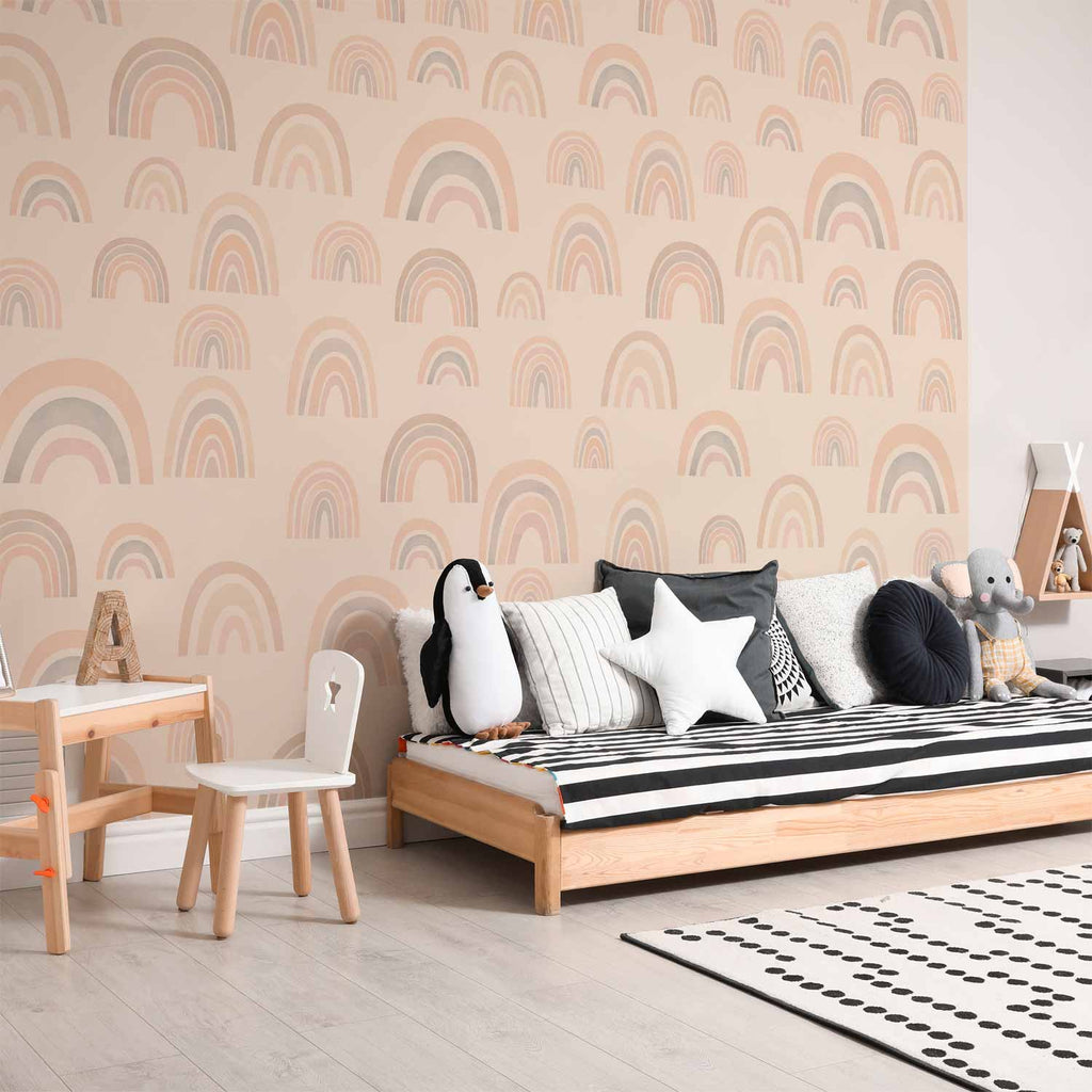 Pastel Rainbow Sky Wall Mural