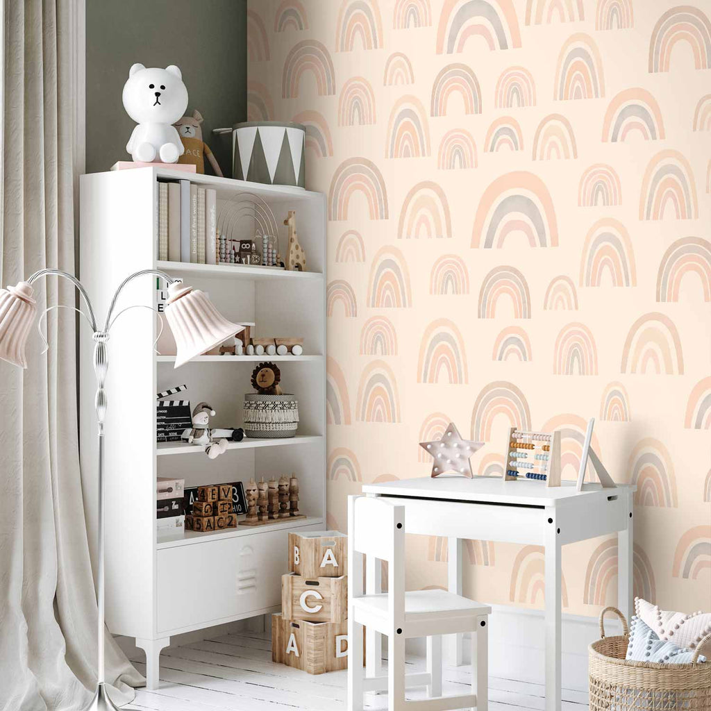 Pastel Rainbow Sky Wall Mural