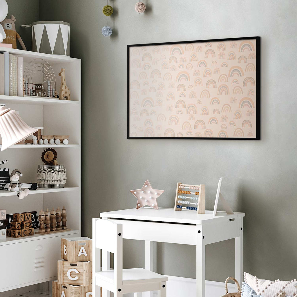 Pastel Rainbow Kids Poster